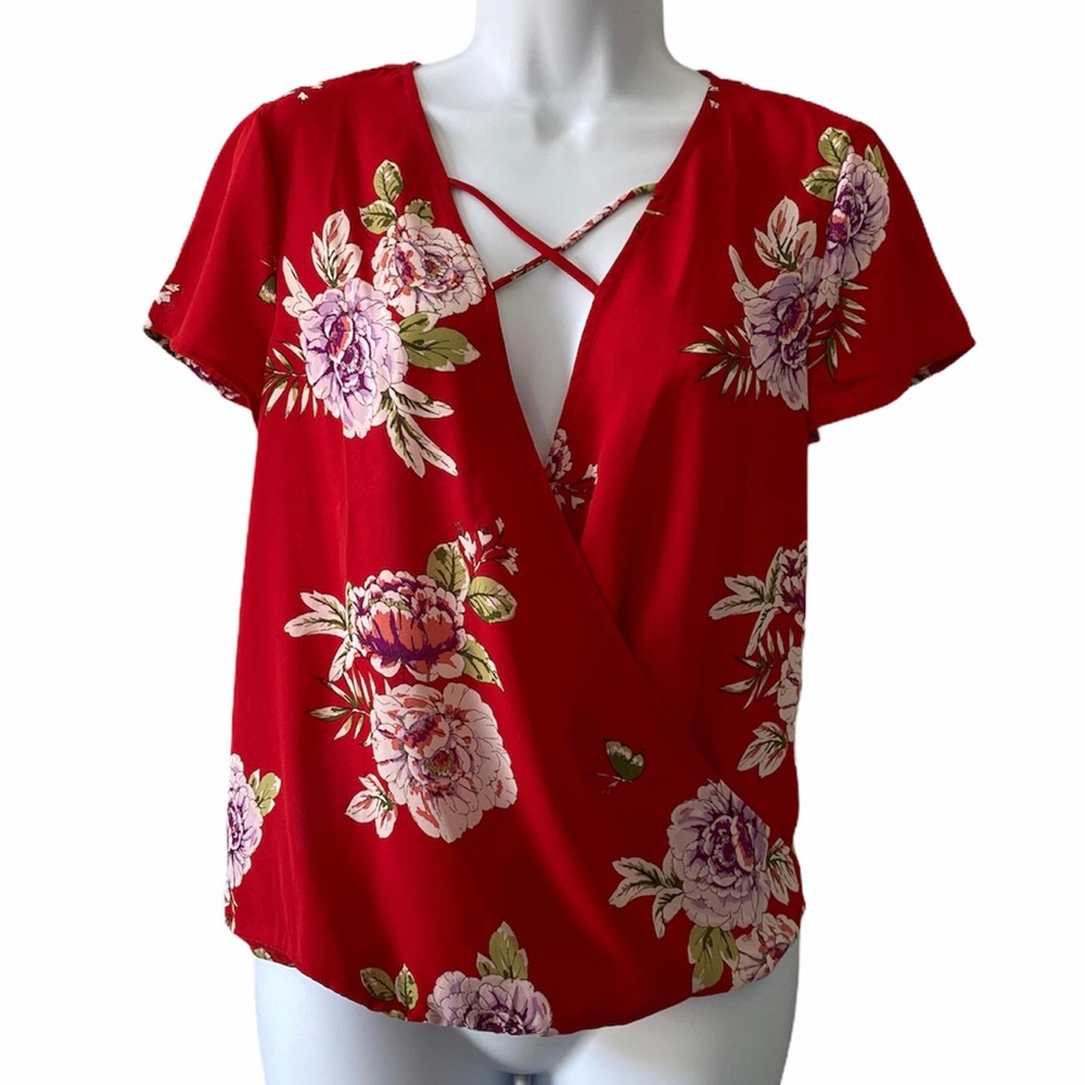 LILY STAR Floral Blouse **NWOT // (never worn)**